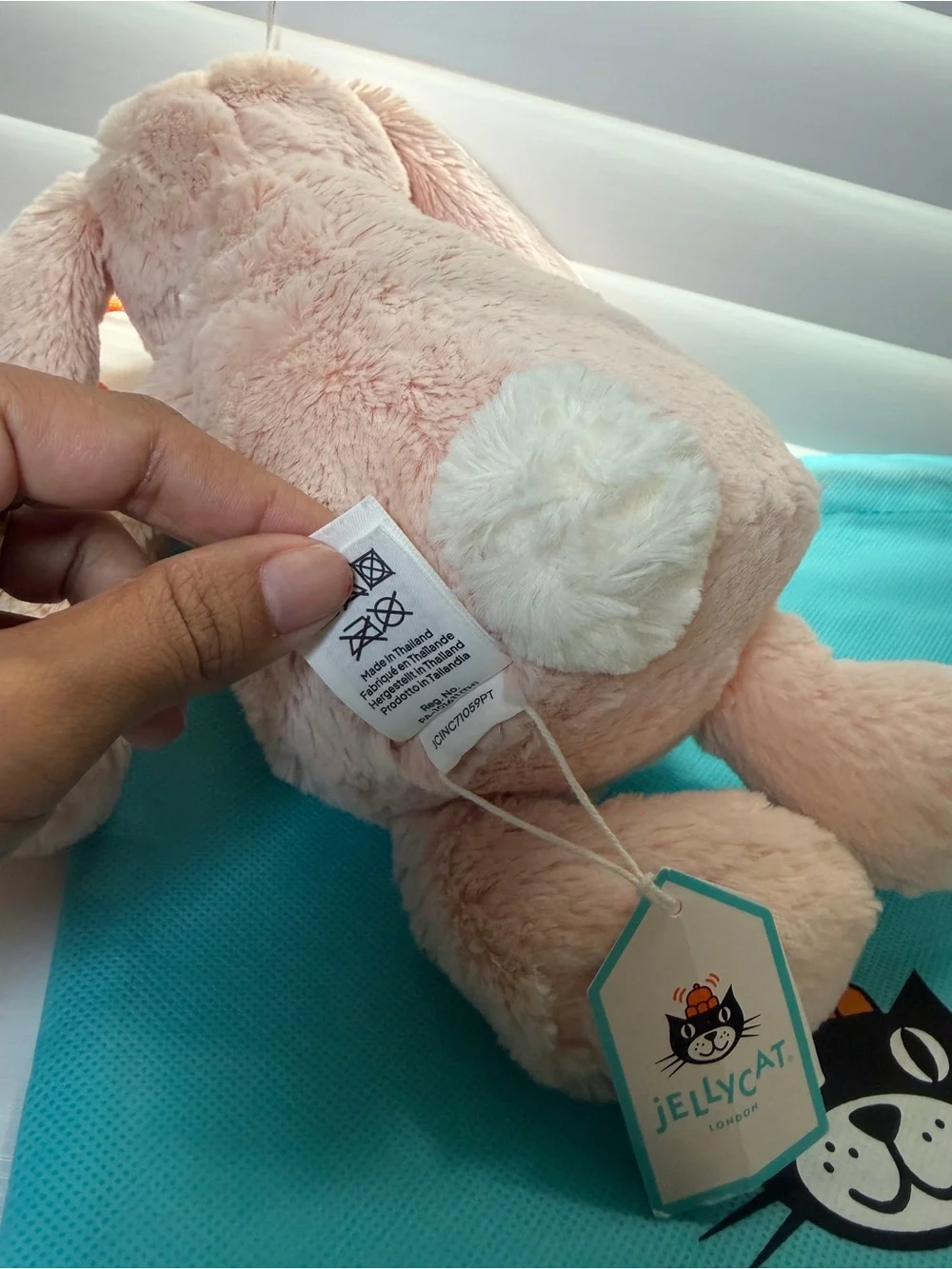Jellycat Bashful Blush Pink Bunny